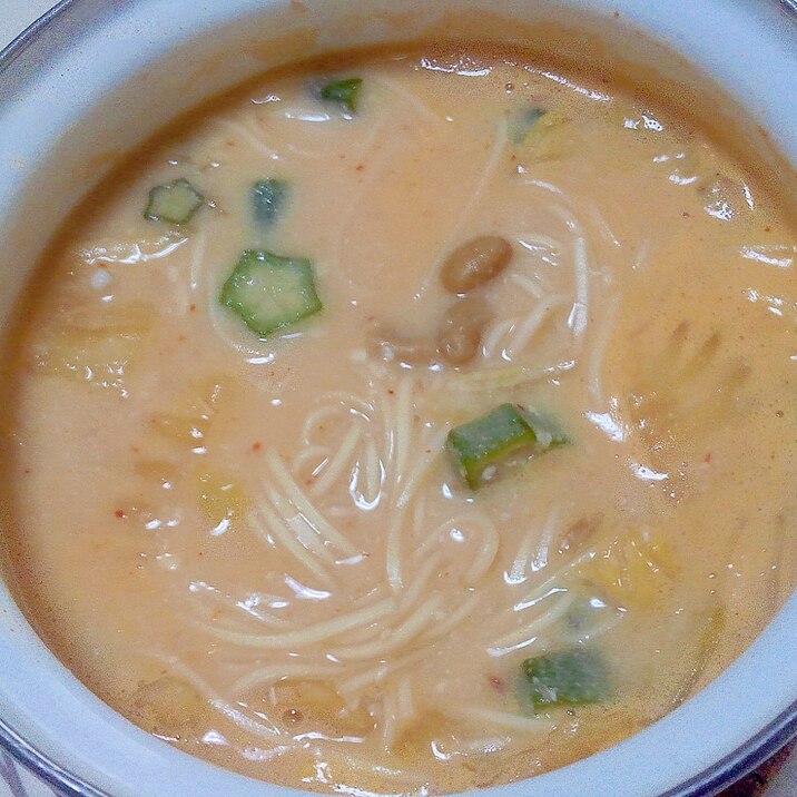 発酵食品たっぷり♪酒粕にゅうめん＋＋